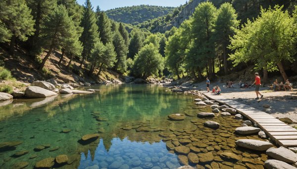 Profitez de la beauté naturelle des Cévennes avec l'espace aquatique du camping