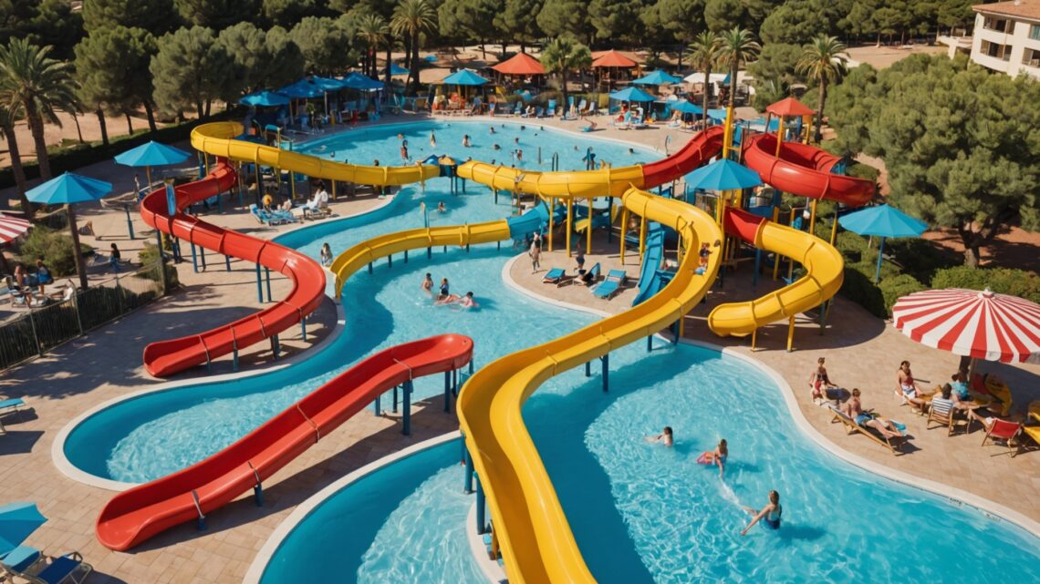 La joie des vacances au camping Frejus avec parc aquatique