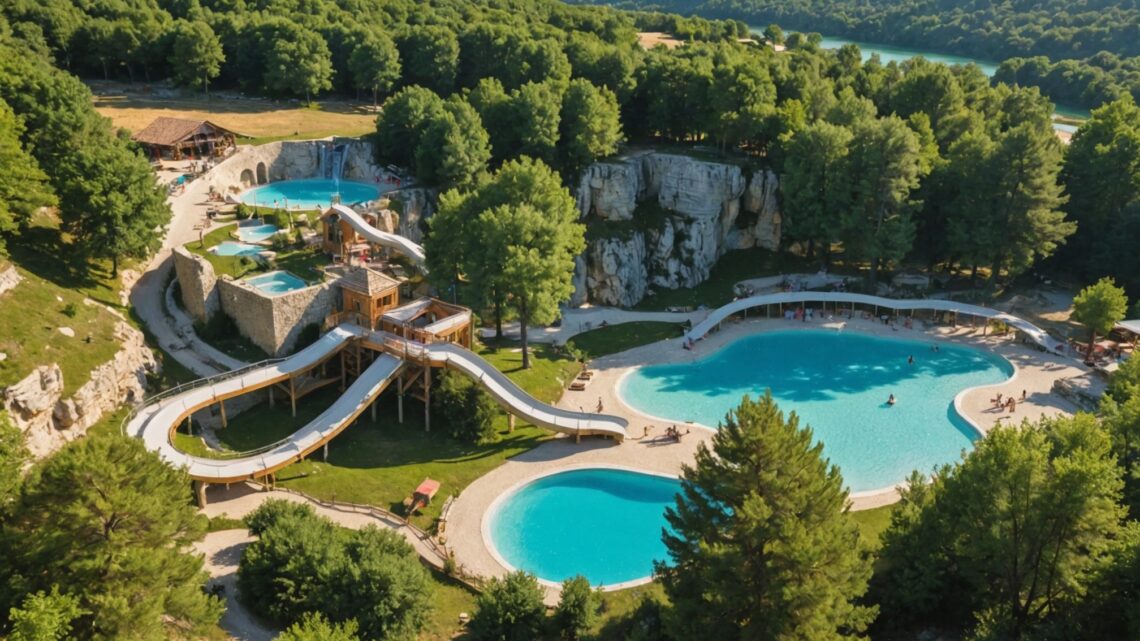 Les 3 installations les plus incroyables des parcs aquatiques des campings en Ardèche