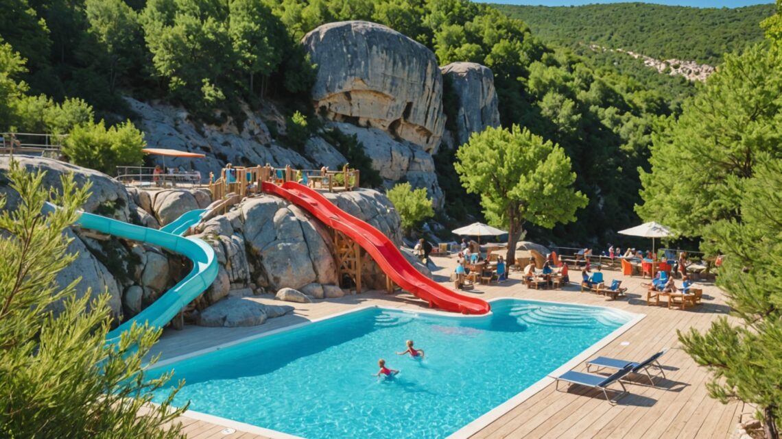 Quels sont les avis des clients sur les campings avec parc aquatique en Ardèche?
