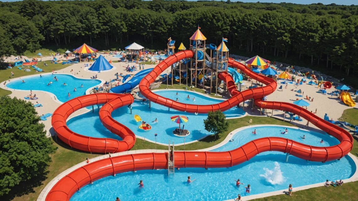 Quels sont les campings du Golfe du Morbihan en France qui ont un parc aquatique ?